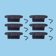 thumbnail image 2 of Black Floral Cabinet Drawer Cup Bin Pull 4" W x 1.5" H Antique Wrought Iron Kitchen Dresser Cabinet Handles w/Protective Powder Coat Finish w/Hardware | Renovators Supply Pack of 6, 2 of 2