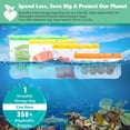 thumbnail image 3 of 12 Pieces Food Pouches Reusable Versatile Storage Bags for Milk, Snacks, Meat, 3 of 7