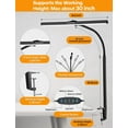thumbnail image 5 of LED Desk Lamp for Office Home - Eye-Caring Architect Task Lamp 25 Lighting Modes Adjustable Flexible Gooseneck Clamp Light for Workbench Drafting Reading Study (Black), 5 of 5