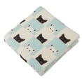 thumbnail image 4 of Peek-A-Boo Cats and White Bamboo Muslin Newcastle Blanket, 4 of 4
