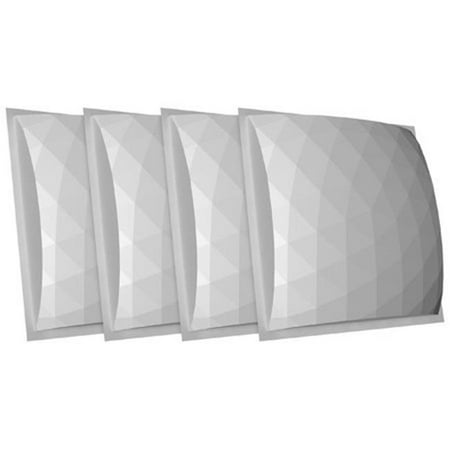 Auralex Acoustics AUR-GEOFUSOR224P 4 x 24 x 24 in. GeoFusors EZ-Stick Pro Tabs Acoustic Foam - Pack of 4