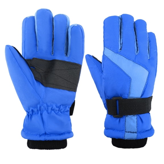 LIZENG Kids Ski Gloves Winter Warm Insulated Gloves for Toddler (Boys & Girls) Colorful Reflective Design Adjustable Wrist Strap Warm Glove