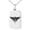 Silver, variant on Stainless Steel Zeus Greek God of Sky Engraved Small Rectangle Dog Tag Charm Pendant Necklace