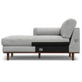 thumbnail image 6 of Simpli Home Morrison Mid Century Left Sectional 102 inch Wide Sofa Sectional in Mist Grey Tightly Woven Performance Fabric, 6 of 11
