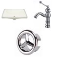 thumbnail image 1 of American Imaginations 18.25-in. W CUPC Rectangle Bathroom Undermount Sink Set In Biscuit - Chrome Hardware AI-26813, 1 of 9