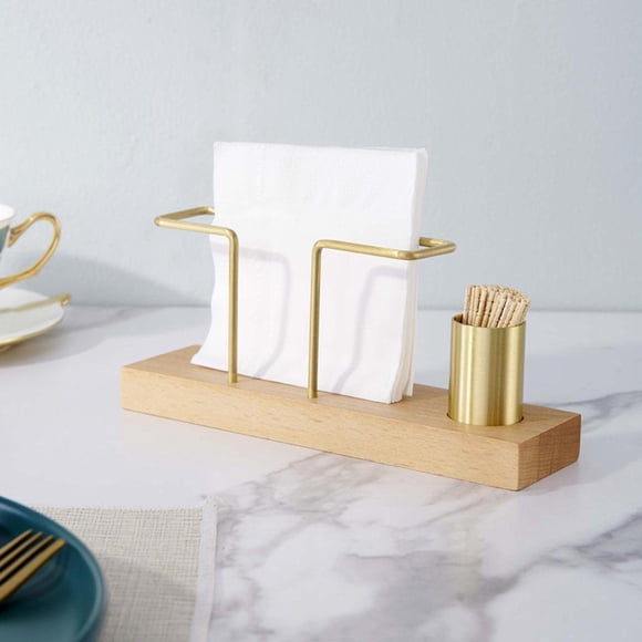 Servilletero Dispensador de papel de Decoración de de Organizador de escritorio Almacenamiento También soporte base de perfecl Estante para servilletas