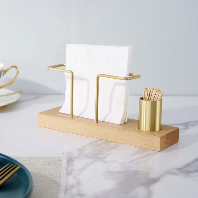 Servilletero Dispensador de papel de Decoración de de Organizador de escritorio Almacenamiento También soporte base de perfecl Estante para servilletas