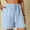 Blue womens pants, variant on up to 60% off Gifts Usmixi Womens Summer Shorts Fashion Drawstring Elastic Waist Solid Plus Size Short Pants Comfy Cotton Loose Straight Leg Shorts with Pocket Khaki XXXL