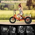thumbnail image 5 of Lilypelle Electric Ride on tricycle for Kids , 6/9/12Mph Three Max Speed 250W Power trike w/ 24V 10.4Ah Battery, Headlights & Horn, Large Rear Basket ,2 sets of DIY stickers,16"x3" Wheel,30Miles, 5 of 6