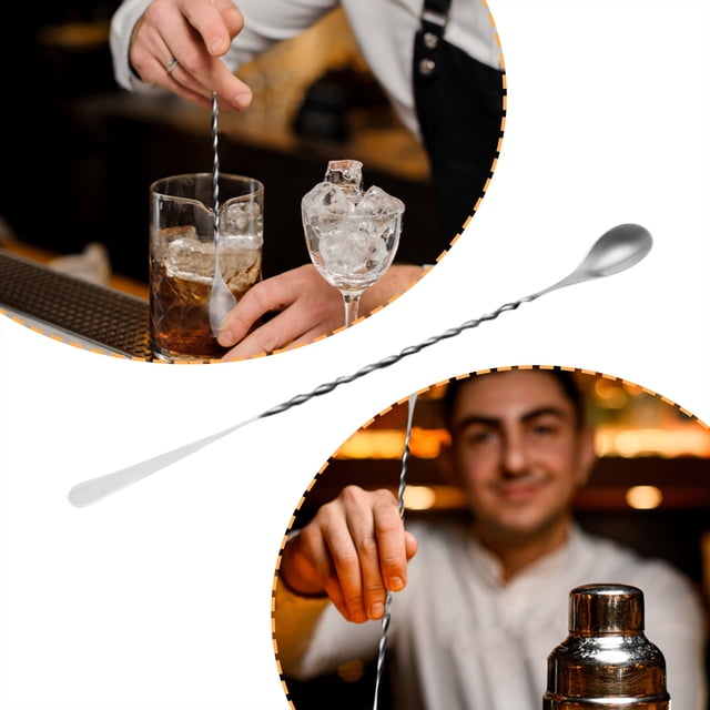 "Water Drop Spiral Bar Spoon Long Handle Mixing Spoon For Coffee Tea And Cocktails"