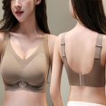 thumbnail image 4 of JIUKE Plus Size Bras Got Women Wireless Push up Bras Seamless Liftup Adjustable Strap Full Coverage Bra Brown XXL, 4 of 4