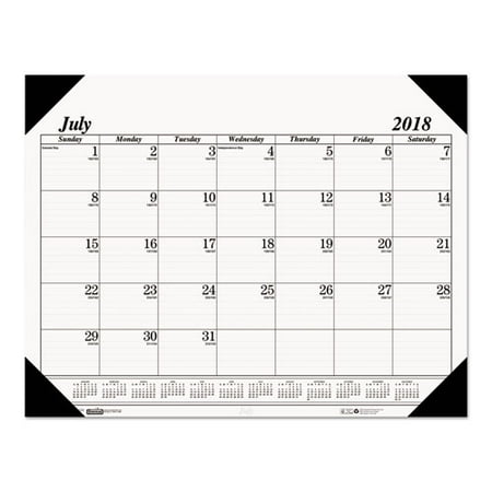 Recycled Economy 14 Month Academic Desk Pad Calendar 22 X 17