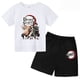 thumbnail image 3 of Conjunto de camiseta y pantalones cortos con estampado de Kamado Nezuko de Demon Slayer para adolescentes y niños, ropa de manga corta para niños y niñas, 3 of 5