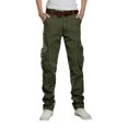 thumbnail image 1 of Innerwin Pants Solid Color Mens Trousers Work Straight Leg Lightweight Cargo Pant Green 29, 1 of 4