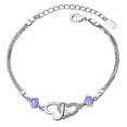 thumbnail image 1 of Pulsera de imitación de las mujeres pulsera de corazón en forma de corazón pulseras de joyería, 1 of 8