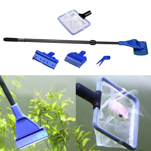 BELOVING Loviver 5 in 1 Aquarium/ Tank Cleaning Tools Tank Cleaner Set Including