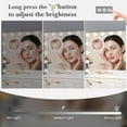 thumbnail image 4 of Vanity Mirror with Lights, Vanity Mirror with 15 Dimmable LED Bulbs, Makeup Mirror with Lights, and 3X Magnification Mirror, Smart Touch 3 Colors Dimmable, Metal Frame, White, 4 of 7