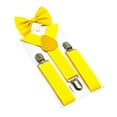 thumbnail image 4 of Conjunto de Tirantes para niños Yinane pajarita Tirantes para esmoquin amarillo, 4 of 8