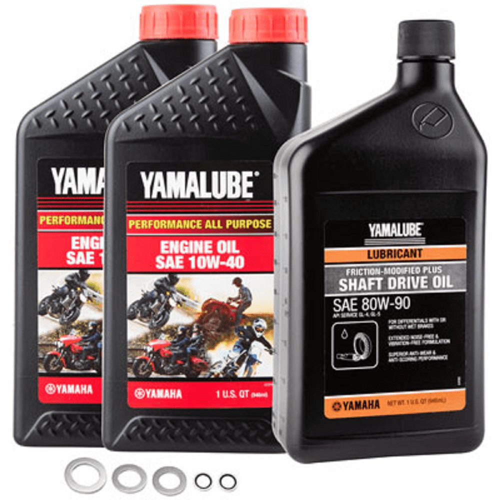 Drivetrain Oil Change Kit with Yamalube Oil Compatible With Yamaha