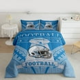 thumbnail image 2 of jejeloiu Rugby Football Sport Twin Comforter Sets,Boys Ball Game Bedding Set For Teens Reversible 2pcs, 2 of 8