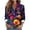 Multicolor-4, variant on Abomasnow Button Down Shirts for Women Dressy Casual Floral Printed Long Sleeve Blouse Business Work Tops S-2XL