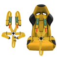 thumbnail image 1 of Arnés de seguridad BESTZHEYU 5-Point Racing Yellow Poliéster, 1 of 7