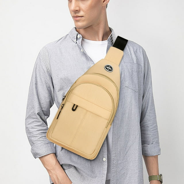 Xihbxyly Bolso Bandolera, Versátil, de Gran Capacidad, Resistente Al Agua, Elegante, con Correa Ajustable para Mayor Comodidad, para Uso Diario, Deportes Al Aire Libre, Viajes, Diseño Unisex con Text