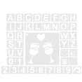 thumbnail image 6 of GOOHOCHY  42 Pcs Number Painting Template Drawing Stencils Craft, 6 of 8