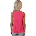 thumbnail image 5 of CCRFTGI Tank Tops for Girls Size 10-12 Sleeveless Summer Casual Girls Fashion Camisole Tops Comdy Loose Fit Crew Neck Tops Shirts Vermilion 12-13 Years, 5 of 5