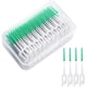 thumbnail image 1 of 200 Piezas cepillos Interdentales MACHAO cepillo de dientes de silicona suave Hilo dental verde, 1 of 5