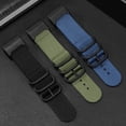 thumbnail image 4 of Correa de reloj de nailon modificada para C-asio Big Mud King GWG-1000 GWG-1000GB, correa de reloj deportiva de cuero y lona negra y dorada para hombre, 4 of 5