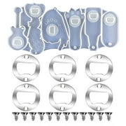 JUNTEX DIY Bottle Opener Silicone Mold Beer Opener Corkscrew Crystal Epoxy Resin Mold