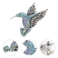 thumbnail image 4 of Broche de colibrí con diamantes de imitación y brillantes para mujer, broche decorativo de pájaro a la moda., 4 of 7