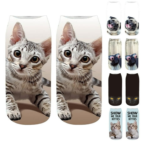 

SBYOJLPB Women S Socks Clearance Women S Novelty Crazy Socks Funny Colorful Animal Printing Long Tube Socks 5Pc Rollbacks