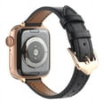 thumbnail image 2 of Leather Band for 38MM/40MM/41MM Apple Watch , Leather Watch Strap for Apple Watch Series 8,7 ,6, 5,4,3,2,1 iWatch Band Thin Leather Strap, 2 of 6