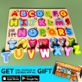 thumbnail image 6 of QUOKKA Wooden Puzzles for Toddlers 3-5 - Alphabet Kids Puzzles - Educational Toys for Boys and Girls, 6 of 6