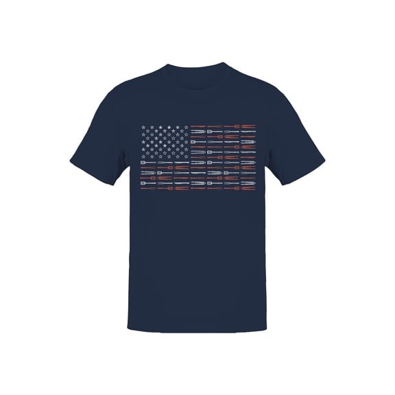 Patriotic BBQ Flag Men's T-shirt