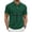 Army Green, variant on Men's Top Casual Solid Color Button Open Close Pocket Vintage Lapel Waffle Knit Shirt Blue S