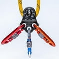 thumbnail image 4 of Portable Cable Pulley Professional Downhill Snatch Block Mechanical Pulley for Mountaineering Pulleys Trees Climb Ropes Rescue Remedy for Mountaineering Red, 4 of 7