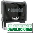 thumbnail image 1 of Large Self-Inking No Aceptamos Devolucions Stamp, Trodat Printy 4913, Press and Print Stamping, Impression Size 7/8" x 2-1/4", Up to 10,000 Impressions - Green Ink, 1 of 10