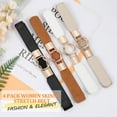 thumbnail image 2 of WERFORU Women Skinny Belt for Dresses Retro Stretch Ladies Waist Belt Plus Size Set of 4, 2 of 8