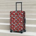 thumbnail image 5 of Uemuo Red Floral Printed Washable Luggage Cover - Fashion Suitcase Protector Fits 18-32 Inch Luggage -Large, 5 of 9