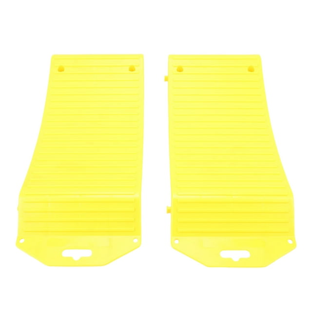 1 Pair Wheel Tire Saver Ramp for Sports Cars SUVs Campers Trailers Trucks RVs Yellow