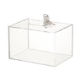 thumbnail image 2 of acrílica con cerradura y llaves, caja para puntas, caja de exhibición, caja de sugerencias, caja para encimera, caja de donación transparente Yotijar Caja de donación de acrílico, 2 of 8