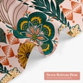 thumbnail image 4 of Boho Floral Shower Curtain Set with Hooks, Tropical Leaves Fabric Cloth Shower Curtains for Rustic Vintage Bathroom Decor, Colorful Flower Shower Curtain, 72x72, 4 of 6