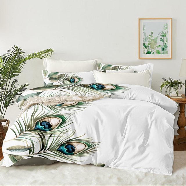 Funda nórdica de plumas tamaño Queen Pájaro Oriental Funda nórdica Mujeres Adultos