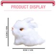 thumbnail image 3 of BINGLI 4PCS Mini Realistic Cute Plush Rabbits Lifelike Animal Easter Bunny Simulation Model Birthday Gifts Stuffed Animals and Teddy Bears Furry Rabbit Figurine, 3 of 9