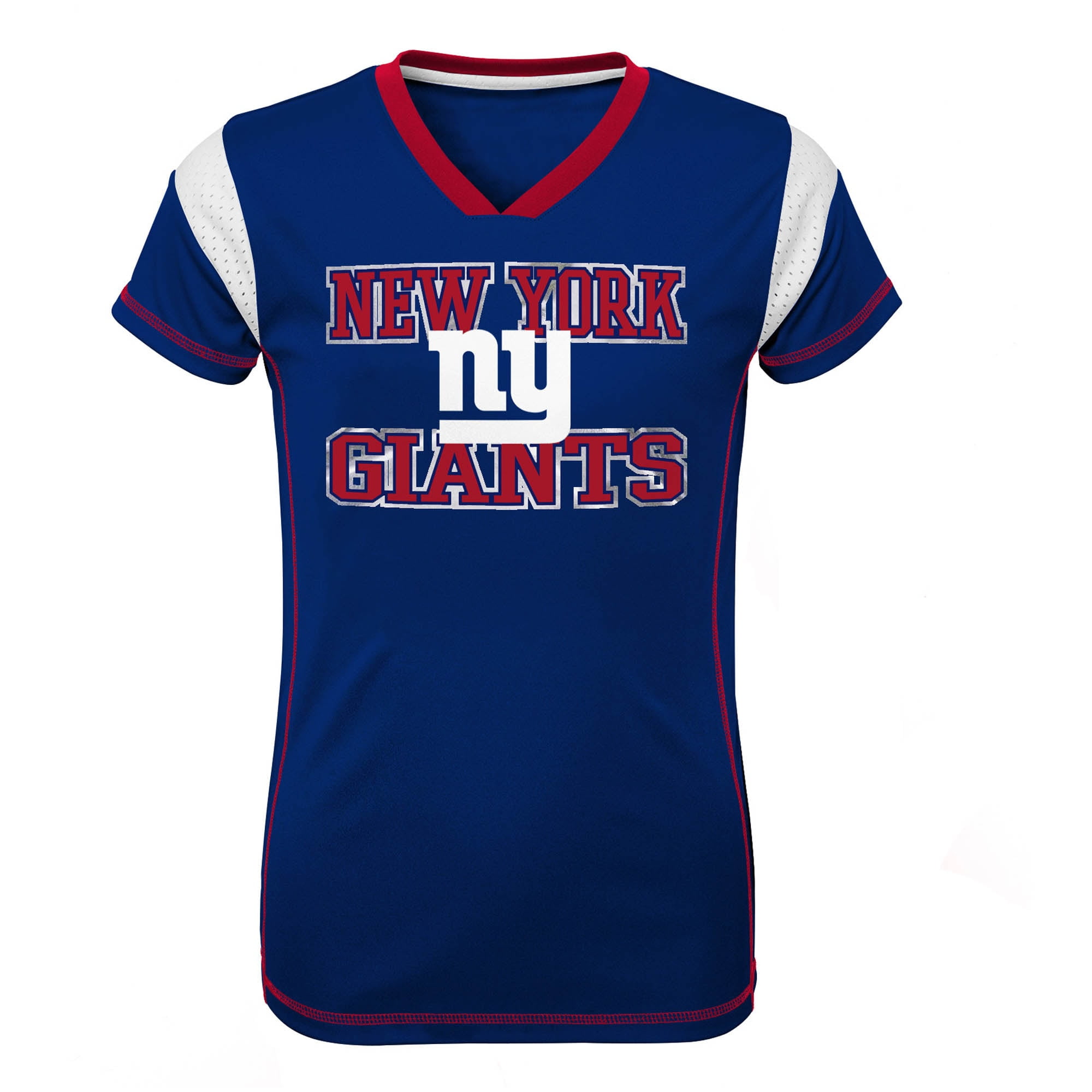 Girls Youth Royal New York Giants Team V-Neck Jersey - Walmart.com - Walmart.com