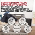 thumbnail image 3 of Honeywell Air Purifier, HPA300, 155 sq ft, HEPA Filter, Allergen, Smoke, Pollen, Dust Reducer, 3 of 9