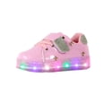 thumbnail image 2 of Tenis Niña Luces Led Moda Escolar Comodo PEQUEÑOS PASOS M-412 TALLA 20 CM ROSA, 2 of 5